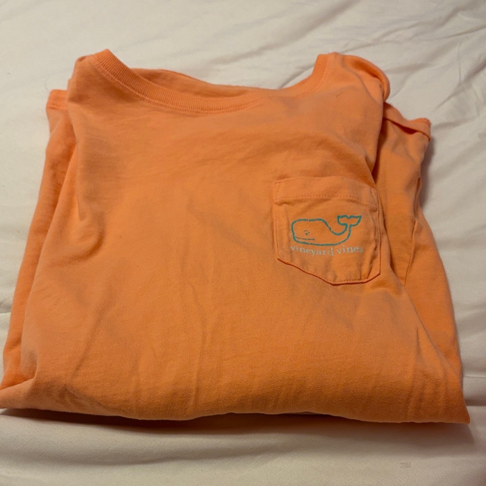 Vineyard Vines Coral Tee with Logo